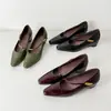 Zapatos Mary Jane de punta cuadrada poco profundos de piel de vacuno de capa superior con aumento de altura interno, zapatos de tacón medio versátiles para ir al trabajo, elegantes y adecuados para combinar con faldas