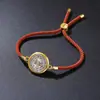 Pulseira Colar Pingente Cruzado Mais Vendido Corda de Algodão Colorida Ajustável Enfeites Retrô Estilo Europeu e Americano Unissex Presente
