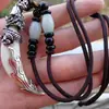 Dientes de Animal Grande Dientes de Perro Reales Año Animal Diente de Lobo Collar Hombres y Mujeres Colgante Personalizado Joyería Colgante de Año Animal