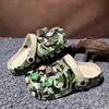 Nuevos Zuecos con Estampado de Camuflaje Transfronterizos para Uso al Aire Libre, Zuecos de Playa de Punta Cerrada, Zapatos de Pareja, Sandalias, Zapatos de Moda para Hombre y Mujer