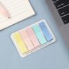 Post-its Fluorescentes Criativos Fofos de PET com Caixas, Marcadores de Índice para Classificação, Marcadores Transparentes de Indicação, Post-its N vezes
