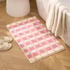 Tapete de Cabeceira Flocado Transfronteiriço, Tapete Espesso Tuftado de Cabeceira para Quarto, Tapete para Janela de Canto com Sofá, Tapete de Piso Absorvente de Água Antiderrapante para Banheiro