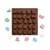 Formas de Bolo Múltiplas Meia de Natal Árvore Boneco de Neve Formas de Silicone Bolo Pudim Chocolate Sobremesa Formas