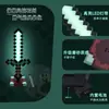Espada Diamante Brilhante Minecraft Tema Luminária de Mesa Modelo Brinquedo Arma Presente de Aniversário para Colegas de Classe