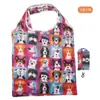 Em estoque Bolsa de Compras Dobrável Portátil para Supermercado Poliéster 190T Estampada Bolsa Ecológica Atacado de Fábrica Bolsa de Compras para Celular
