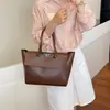 Bolso tote casual de alta gama transfronterizo para mujer, nuevo bolso de mano simple versión coreana 2026, bolso de hombro vintage para el día a día