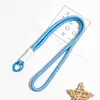 Estilo Ins Corda Curta Trançada Cordão para Celular Chaveiro Colorido Candy Corda Artesanal Unissex Pulso Cordão Anti-Perda Removível