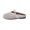 Zapatos Mary Jane de malla hueca para aumentar la altura de comercio exterior transfronterizo, zapatos planos de verano/primavera con correa, puntera redonda, transpirables, de punta cerrada