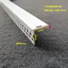 Tira de acabamento de borda de placa de gesso de PVC, tira de acabamento de borda de plástico branco, tira de vedação de borda com canaleta em U, tira de acabamento de canto, tira de proteção de borda