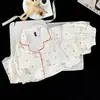 Pijama de Manga Larga para Mujer, Seda Helada de Primavera y Otoño Modelo Nuevo 2026 con Almohadillas en el Pecho, Conjunto Holgado de Ropa para el Hogar de Otoño para Mujer de Tallas Grandes