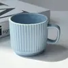 Caneca Cerâmica Cor Doce Macarons Estilo Ins Atacado Presente Personalizado Criativo Celebridade da Internet Casa Escritório Copo de Água