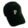 P Carta All-match Cap Feminino Grande Cabeça Rosto Pequeno Boné de Beisebol Estilo Coreano Chapéu da Moda Primavera e Verão Chapéu de Sol para Homens