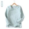 Camiseta Base de Manga Larga Color Caramelo Estilo Coreano para Niñas Otoño/Invierno 2026 Camiseta Básica de Cuello Redondo para Niños Color Caramelo Versátil