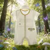 26 Romper Delgado de Manga Corta para Bebé de Verano Transpirable de un Solo Lado Sin Costuras Bordado Romper de Verano para Bebé Traje para Gatear 73~90 #