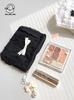 Bolsa Cosmética Multifuncional Coreana con Encaje, Plisados y Lazo, Gran Capacidad, Portátil para Mujer, Toalla para Tía, Lápiz Labial, Monedero