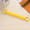Chaveiro de Argola de Liga com Corda Elástica de Plástico Porta Cartão Colorido Pintado por Spray Bolsa Fone de Ouvido Corda Elástica Retrátil Anti-Perda