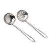 Cuchara sopera de acero inoxidable espesada, cuchara para sopa, colador para olla caliente, colador para olla caliente de autoservicio, filtro comercial, cuchara para sopa forrada