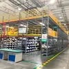 Fábrica de estanterías de plataforma tipo altillo personalizadas, plataforma de acero de mezzanine de dos pisos para construcción de oficinas, vigas I disponibles, se puede entregar en su puerta