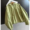 2026 Nuevo Estilo Sudadera con Cremallera Corta Chaqueta Corta Cardigan Deportivo Casual Chaqueta al por Mayor H18AW8218
