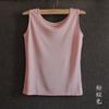 Camisola de seda tejida para mujer, blusa sencilla de color sólido, talla grande, chaleco holgado de verano