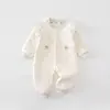 Mameluco Cálido de Otoño e Invierno para Bebé, Mono de Algodón Delgado Acolchado para Bebé, Traje de Salida y Gateo para Recién Nacido Clase A