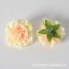 Flor Artificial Clavel Cabeza de Flor Horquilla Adorno para la Cabeza Celebración de Boda Regalo de Acompañamiento para el Hogar Decoración con Flor Tela de Seda Flor Artificial DIY