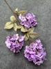 Boda 3 Hortensia Copo de Nieve Flor de Simulación Morado Boda Auditorio Floral Camino de Flores Inserto de Flores Accesorios Fotográficos Suaves