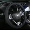 Funda para Volante de Coche de Doble Círculo Cuidadosamente Seleccionada Sin Anillo Interior, Funda para Volante de Cuero Orgánico con Banda Elástica, Funda Elástica para Manija de Coche
