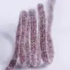 Cordón de Piel de Visón Hueca, Kit de Materiales para Accesorios de Cabello DIY Hechos a Mano, Pasador, Ropa, Sombrero, Cinta de Flecos de Piel Elástica
