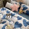 Conjunto de Cama de Algodão Lavado de Quatro Peças no Estilo Ins Capa de Edredom Solteiro Dormitório Estudantil Colcha Conjunto de Três Peças para Primavera e Verão