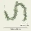 Enredadera Colgante de Hojas de Eucalipto Simuladas, No Requiere Riego, No Pierde Hojas, Enredadera Decorativa para Sala de Estar y Festivales, Enredadera de Navidad