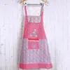 Delantal sin mangas para el hogar para mujer, antiadherente, transpirable, estilo K, belleza, tela floral simple, delantal para el hogar