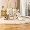 Juguete combinado 2 en 1 para niños, resbaladilla y columpio para casa, interior y exterior, para niños pequeños de 3 a 9 años
