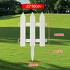 Valla Exterior de Plástico PVC para Jardinería Valla Blanca Decoración Patio Jardín Proyecto Valla de Invernadero Comunidad Valla de Arborización