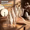 Estante de almacenamiento de ungüentos con múltiples compartimentos, organizador de tubos transparente con forma de pez para escritorio, organizador de ungüentos dividido para salón de belleza, en stock