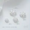 Flor Estrela de Cinco Pontas Flor de Flor de Floco de Neve Banhada a Ouro 14K Espaçador Flor de Flor Acessórios de Joias para Pulseira Colar Feito à Mão DIY