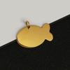 Pingente de etiqueta para animais de estimação, atacado exclusivo de joias de metal para gato e peixe, marca anti-perdida, letras a laser, aço inoxidável, etiqueta para cachorro