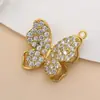 Acessórios para Joias DIY Pulseira de Borboleta Exquisita Material Pingente Conserva a Cor Banho de Ouro 18K Microcravejado Zircônia Pingente Cauda de Peixe