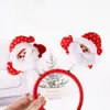 Faixa de Cabeça Decorativa de Natal Papai Noel Alce Árvore de Natal Faixa de Cabeça Adorno de Galhada Fivela de Cabeça para Vestido de Festa de Natal
