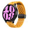Adecuado para correa de reloj de silicona con hebilla magnética plegable de 20 mm para Samsung watch6, correa de reloj de liberación rápida para Huawei watch GT2