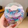 Copo Barriga Grande Infantil Descartável Elástico de Borracha Enlatado Alta Elasticidade Sem Danos ao Cabelo Anel de Cabelo de Bebê para Meninas