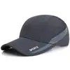 Chapéu de sol masculino, boné de beisebol, boné de malha fina, chapéu de verão respirável de secagem rápida, boné de pesca de malha cinza masculino