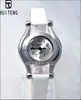 Reloj de Red Social Tiktok nuevo estuche exótico correa blanca moda creativo para mujer