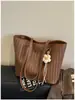 Bolso de Mano Retro Simple de Moda Bolso Casual Nuevo de Gran Capacidad 2025 Otoño Invierno Bolso de Hombro de Moda para Mujer