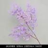 Flor artificial morada ceremonia de boda salón de bodas camino principal arreglo floral techo decoración arco de bienvenida hotel fila de flores flores falsas