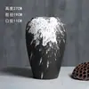 Vaso de Cerâmica Holly Salgueiro da Neve Salgueiro Prateado Diâmetro Grande Planta Verde Simples Mesa de Jantar Ajuste de Água Arranjo de Flores Enfeites