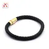 Hebilla magnética de acero inoxidable sin clavos hebilla de rueda delgada pulsera de cuerda de cuero conexión de acero de titanio Accesorios de joyería dorados para bricolaje