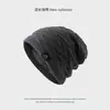 Gorro de punto de felpa de doble capa para mujer, otoño e invierno, para ciclismo, gorro de lana cálido para hombre, gorro engrosado a prueba de frío, protección para las orejas, gorro tipo turbante