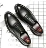 Zapatos de cuero de punta británica para negocios, moda casual, negros, talla grande, zapatos formales transfronterizos, zapatos de cuero guapos para hombre trabajador de oficina