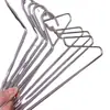 Cabide de Metal Prata Sólida Ousado de Alta Qualidade para Roupas Estilo Simples Guarda-Roupa Casa Suporte Moderno para Roupas